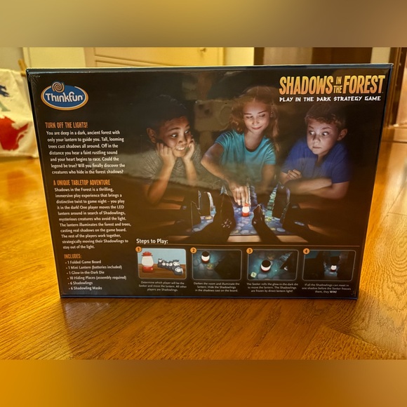 ThinkFun SHADOWS IN The FOREST Game Play In The Dark NEW sealed - Picture 2 of 4